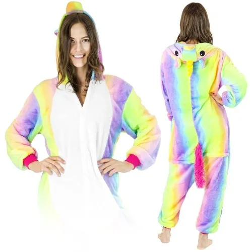 Tęczowy jednorożec Kigurumi Onesie dres piżama kombinezon