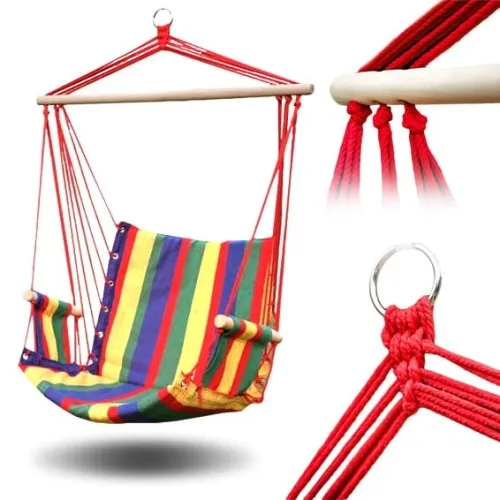 Hamak huśtawka krzesło wiszące fotel brazylijski z podłokietnikami