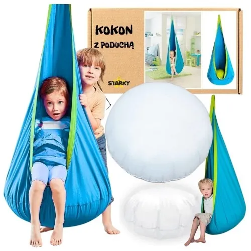 Kokon wiszący huśtawka fotel bujak dla dzieci namiot do pokoju Montessori