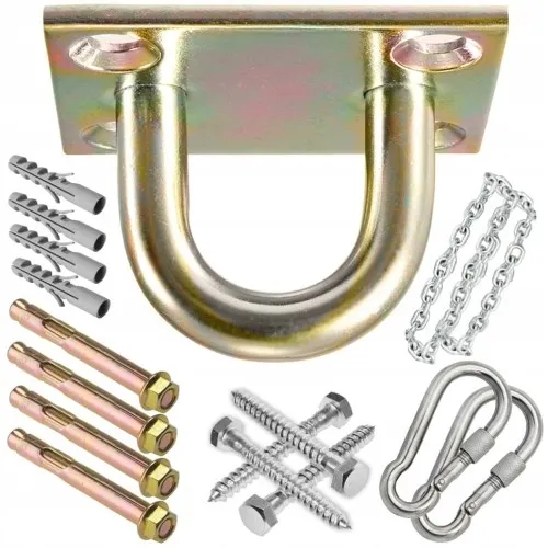 Zestaw mocowanie uchwyt hak polski montażowy mocny do hamaka huśtawki kokon