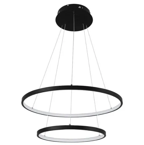 Lampa sufitowa LED 2 ringi czarna