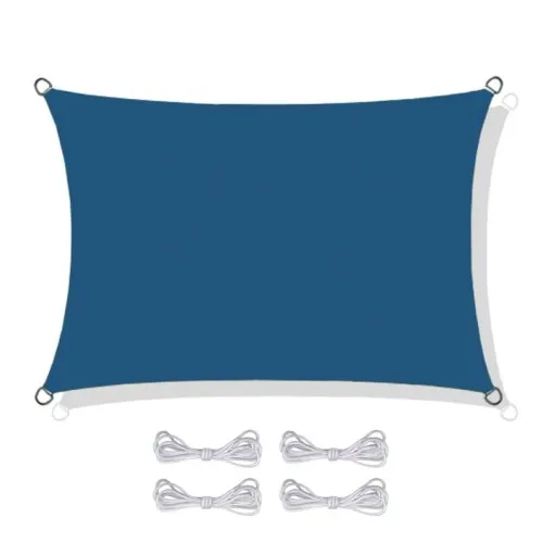 Żagiel przeciwsłoneczny wodoodporny 3x2 m niebieski