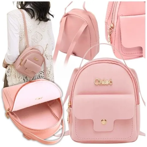 Plecak torebka podręczna plecaczek damski szelki kieszonki elegancki super