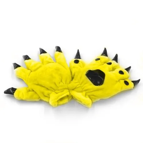 Rękawiczki kigurumi onesie pazury żółty