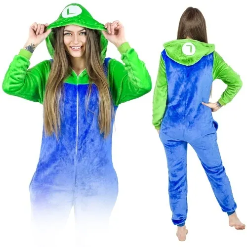Luigi Mario kigurumi onesie piżama przebranie kostium