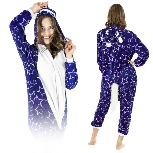 Jednorożec gwiazdy kigurumi onesie piżama kostium przebranie
