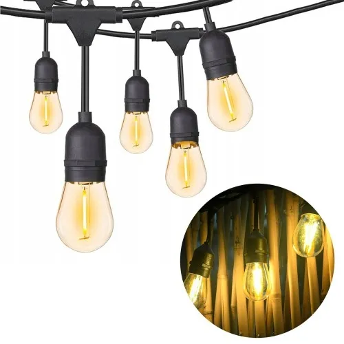 Girlanda lampki ogrodowe 10m łańcuch sznur żarówki