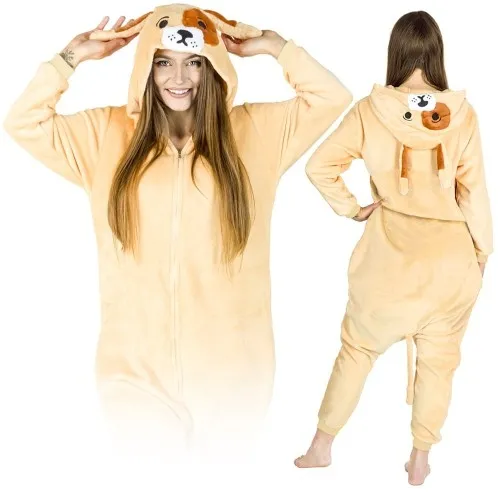 Pies Kigurumi Onesie dres piżama kombinezon