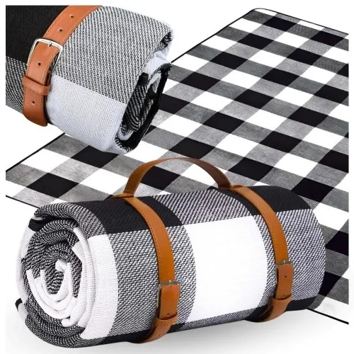 Koc piknikowy plażowy z izolacją wodoodporny mata 195x200