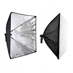 Lampa studyjna softbox z dyfuzorem na jedną żarówkę