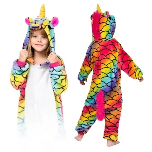 Kigurumi Onesie dla dzieci piżama Fish scale Pegasus