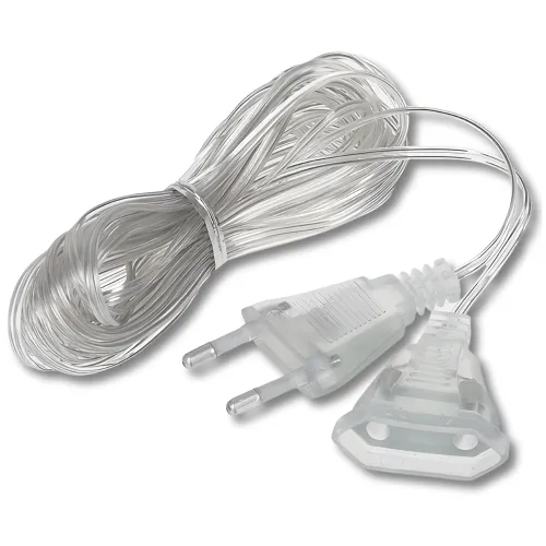 Płaski przedłużacz do lampek 3m