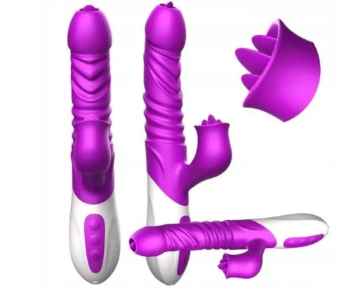 Wibrator podgrzewany z języczkiem