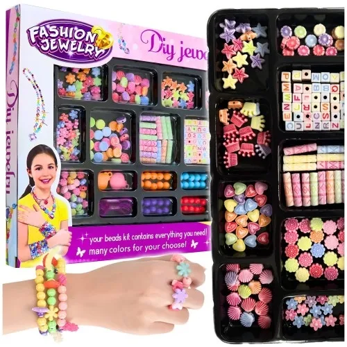 Zestaw koralików do robienia bransoletek