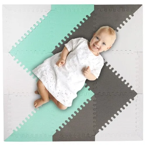 Mata piankowa puzzle dla dzieci składana 97 x 97 cm