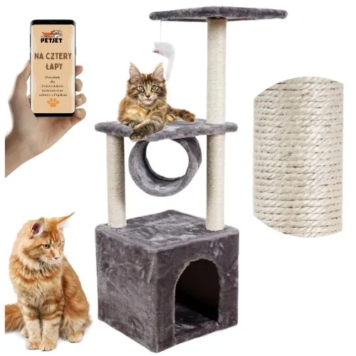 Duży drapak dla kota z domkiem XL