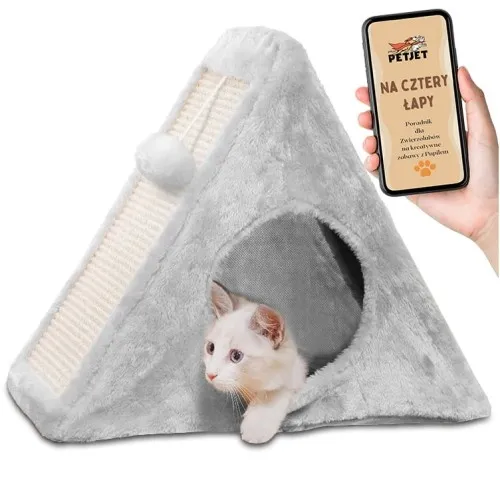 Legowisko domek drapak z zabawką