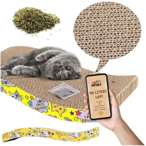 Drapak poziomy tekturowy dla kota