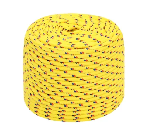 Lina polipropylenowa 50 m pleciona 8 mm żółta