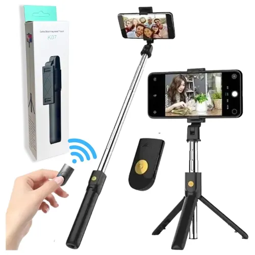 Kijek do selfie i statyw w jednym z pilotem na bluetooth
