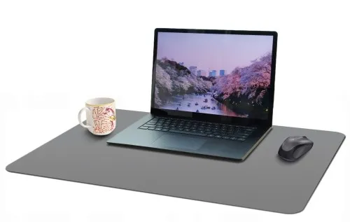 Mata ochronna na biurko szara 120x90 cm