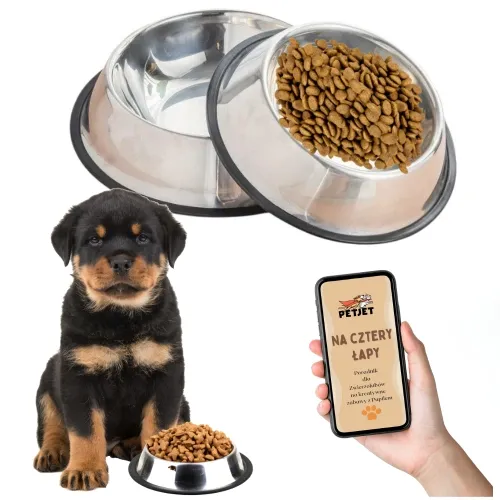 Miska ze stali nierdzewnej dla psa 0.35L