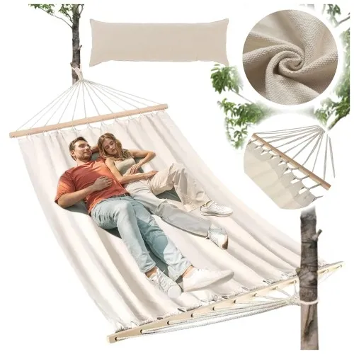 Hamak dwuosobowy z poprzeczką