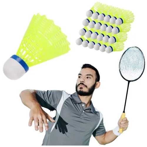 Zestaw lotek do badmintona - zółte