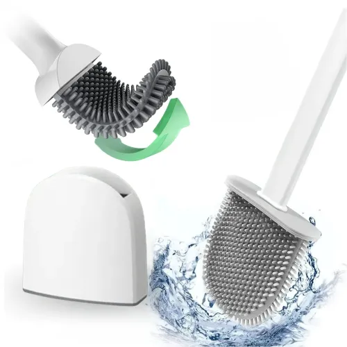 Naścienna gumowa szczotka toaletowa