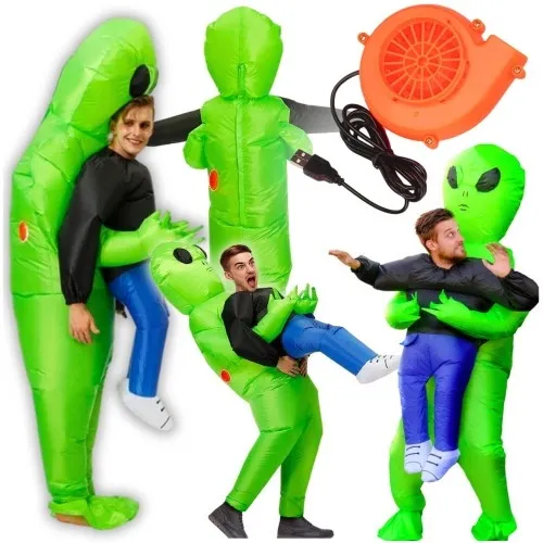 Kostium alien UFO kosmita dmuchany przebranie strój Halloween samopompujący