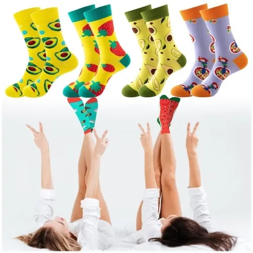 Bawełniane skarpety 6 par różne wzory