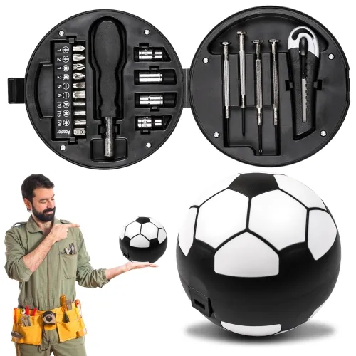 Zestaw narzędzi rowerowych walizka w kształcie piłki