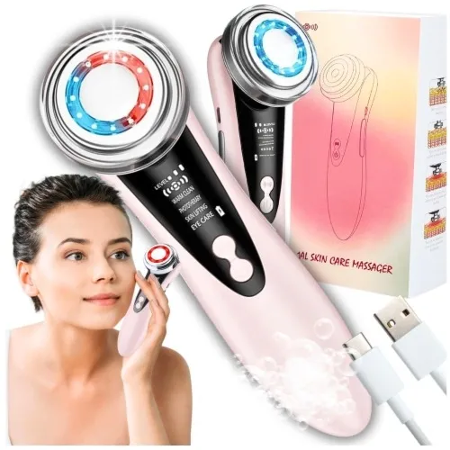 Masażer twarzy mezoterapia urządzenie 4w1 odmłodzenie ems zmarszczki lift