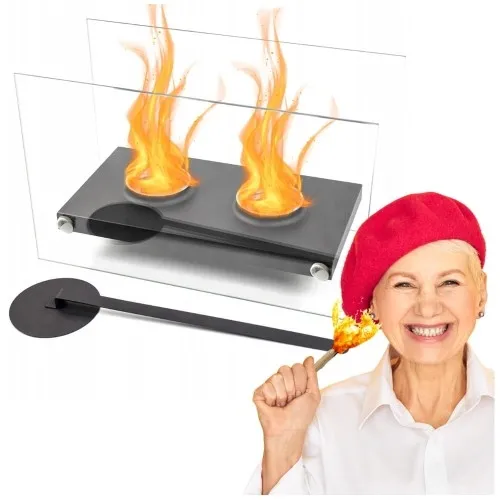 Biokominek wolnostojący do domu na taras ogrodowy