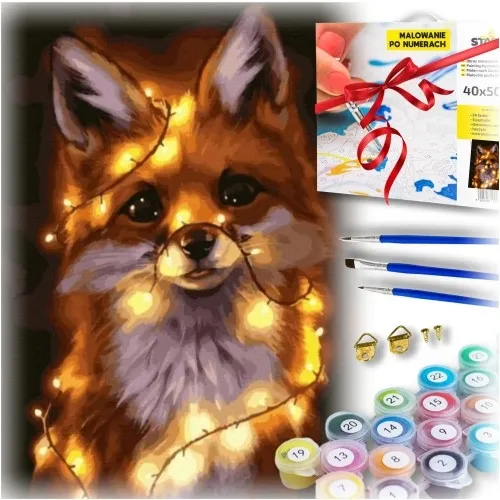 Zestaw do malowania po numerach - lisek