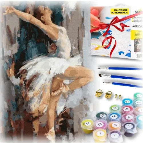Zestaw do malowania po numerach - baletnica