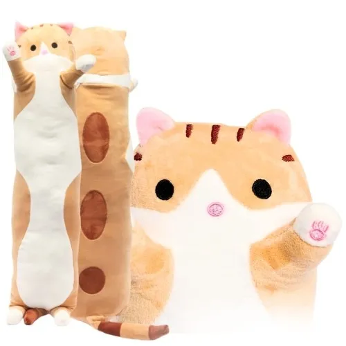 Maskotka miś kot pomarańczowy 50 cm