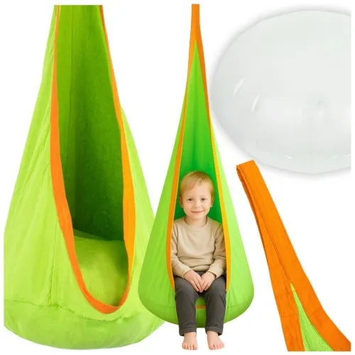 Fotel bujak kokon wiszący huśtawka montessori namiot do pokoju dla dzieci