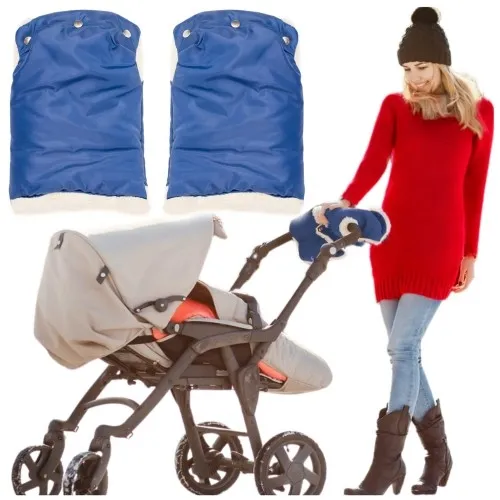 Mufka do wózka rękawice granatowe STARKY