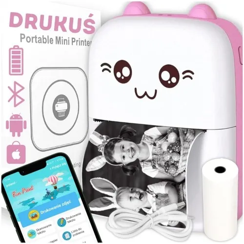 Mini drukarka termiczna przenośna Drukuś