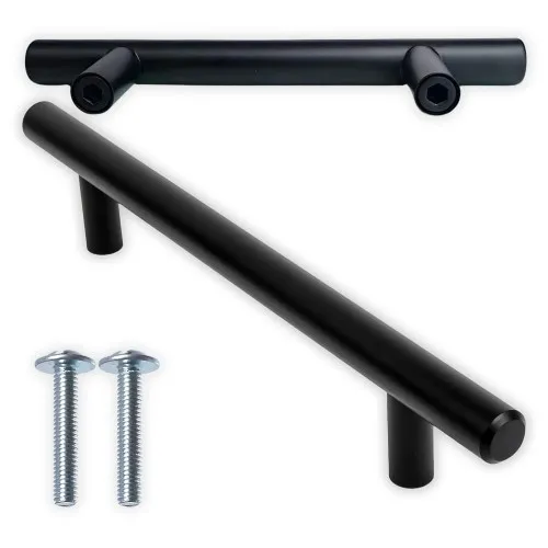 Uchwyt meblowy klasyczny reling czarny MICHAEL