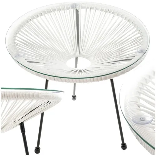 Stolik ogrodowy Acapulco kremowy