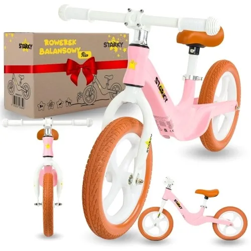 Rowerek biegowy magnesium koła 12" różowy matowy