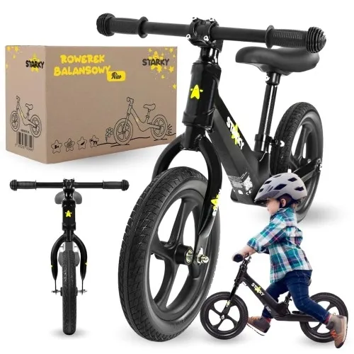 Rowerek biegowy magnesium koła 12" czarny matowy