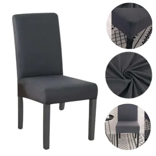 Pokrowiec na krzesło - grafitowy