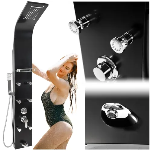 Bateria panel prysznicowy MAT BLACK