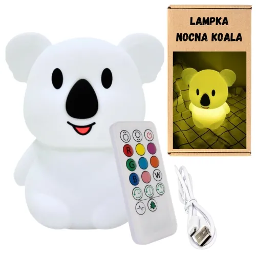 Lampka silikonowa dotykowa bezprzewodowa - koala