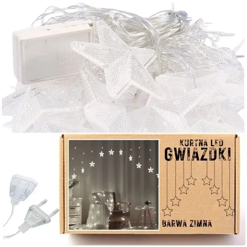 Kurtyna LED na okno gwiazdki 4,4m