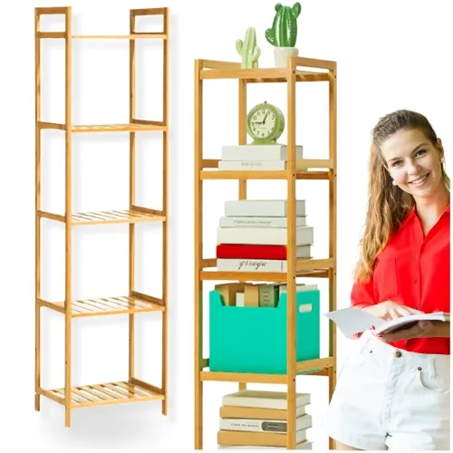 Stojak regał bambusowy do łazienki uniwersalny