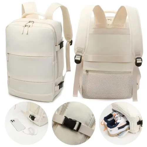 Plecak podróżny - ecru